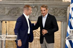 Κυριάκος Μητσοτάκης Αλεκσάντερ Τσεφέριν UEFA
