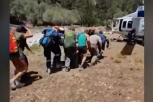 επιχείρηση διάσωσης του Ισπανού τουρίστα