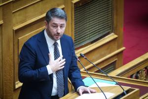 Ο Νίκος Ανδρουλάκης στη Βουλή