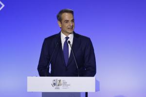 Ο Κυριάκος Μητσοτάκης στη ΔΕΘ