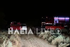 πυροσβεστικά στο σημείο που βρέθηκε η σορός σε κατάσβεση φωτιάς