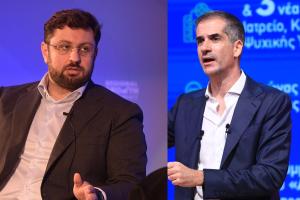 Ο Κώστας Ζαχαριάδης και ο Κώστας Μπακογιάννης