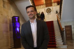 Ο Χάρης Δούκας στο δημαρχείο Αθηναίων