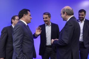 Άδωνις Γεωργιάδης, Κυριάκος Μητσοτάκης, Κωστής Χατζηδάκης και Παύλος Μαρινάκης