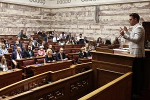 Ο Στέφανος Κασσελάκης στην ΚΟ του ΣΥΡΙΖΑ - ΠΣ
