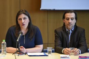 Η Ζωή Κωνσταντοπούλου και ο Μιχάλης Χουρδάκης