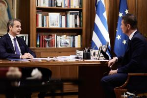 Κυριάκος Μητσοτάκης και Αντώνης Σρόιτερ