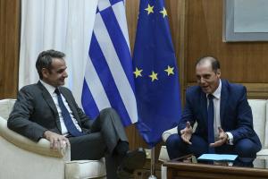 Ο Κυριάκος Μητσοτάκης και ο Κυριάκος Βελόπουλος