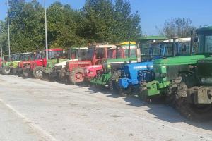 Διαμαρτυρία αγροτών με τα τρακτέρ τους στα Τρίκαλα