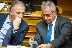 Σταύρος Καλαφάτης και Μάκης Βορίδης