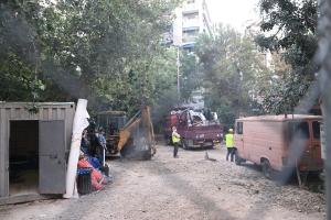 Κοπή δέντρων στα Εξάρχεια