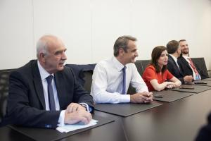 Ευάγγελος Μεϊμαράκης, Κυριάκος Μητσοτάκης και Άννα Μισέλ Ασημακοπούλου