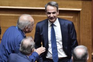 Ο Κυριάκος Μητσοτάκης στη Βουλή