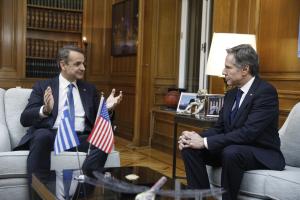 Ο Κυριάκος Μητσοτάκης και ο Άντονι Μπλίνκεν