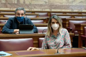 Ευκλείδης Τσακαλώτος και Πέτη Πέρκα