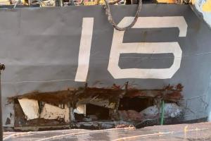 Ζημιές στο αντιτορπιλικό «Βέλος»