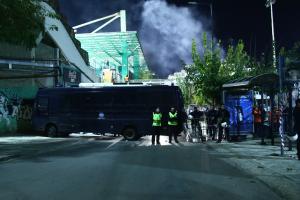 ΜΑΤ έξω από το γήπεδο της Λεωφόρου Αλεξάνδρας