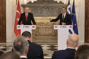 Κυριάκος Μητσοτάκης και Ρετζέπ Ταγίπ Ερντογάν