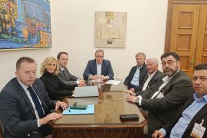 Συνάντηση Σωκράτη Φάμελλου, με την Πανελλήνια Ομοσπονδία Εργαζομένων Δημοτικών Επιχειρήσεων Ύδρευσης Αποχέτευσης (ΠΟΕ-ΔΕΥΑ)