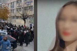 Πορεία στην Ξάνθη και δεξιά η φωτογραφία της 19χρονης