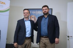 Κώσας Ζαχαριάδης και Χάρης Δούκας