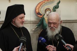 Αρχιεπίσκοπος Ελπιδοφόρος και Αρχιεπίσκοπος Ιερώνυμος