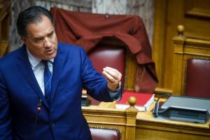 Ο Άδωνις Γεωργιάδης στη Βουλή