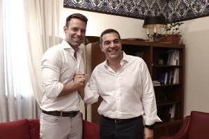Στέφανος Κασσελάκης και Αλέξης Τσίπρας