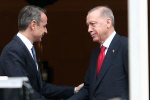 Κυριάκος Μητσοτάκης και Ρετζέπ Ταγίπ Ερντογάν