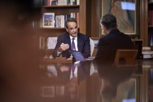 Ο Κυριάκος Μητσοτάκης σε συνέντευξη στον Γιώργο Κουβαρά