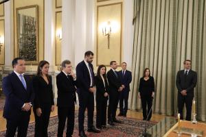 Ορκωμοσία υπουργών και υφυπουργών