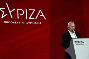 Ο Ευάγγελος Αποστολάκης στο συνέδριο του ΣΥΡΙΖΑ-ΠΣ