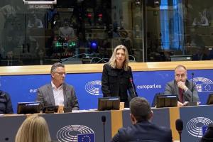 Η Μαρία Καρυστιανού μιλά στο Ευρωπαϊκό Κοινοβούλιο