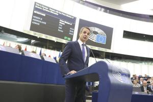 Ο Κυριάκος Μητσοτάκης στο Ευρωπαϊκό Κοινοβούλιο