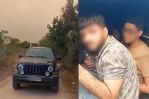 Οι πρόσγυγες που απήχθησαν και δίπλα φωτογραφία με τζιπ των αυτόκλητων σερίφηδων