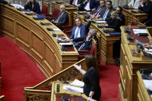 Ζωή Κωνσταντοπούλου και Άδωνις Γεωργιάδης στη Βουλή