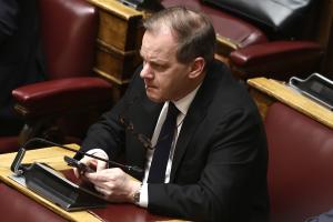 Ο Κώστας Καραμανλής στη Βουλή