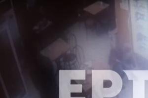 Στιγμιότυπο από βίντεο με την στιγμή των πυροβολισμών στα ΚΤΕΛ Κηφισού