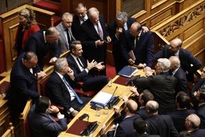 Ο Κυριάκος Μητσοτάκης στη Βουλή
