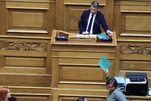 Ο Νίκος Ανδρουλάκης στη Βουλή