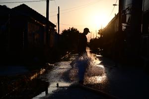 Στιγμιότυπο από τις πλημμύρες στη Θεσσαλία