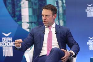 Ο Στέφανος Κασσελάκης στο φόρουμ των Δελφών