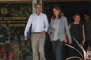 Κυριάκος Μητσοτάκης και Νίκη Κεραμέως