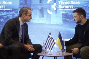 Κυριάκος Μητσοτάκης και Βολοντιμίρ Ζελένσκι