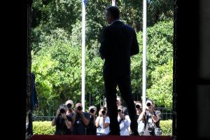 Ο Κυριάκος Μητσοτάκης στην είσοδο του Μεγάρου Μαξίμου