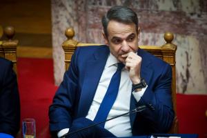 Ο Κυριάκος Μητσοτάκης στη Βουλή