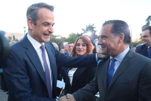 Ο Κυριάκος Μητσοτάκης και ο Άδωνις Γεωργιάδης