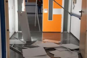 Πτώση ψευδοροφής στο νοσοκομείο Ρίου