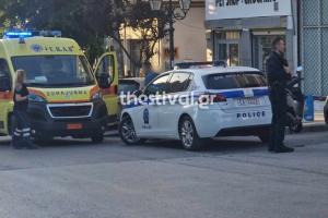 Περιπολικό και ασθενοφόρο στο σημείο του αιματηρού επεισοδίου