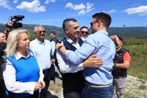 Ο Στέφανος Κασσελάκης και ο Δημήτρης Κουρέτας